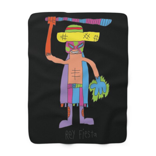 Rey Fiesta Sherpa Fleece Blanket
