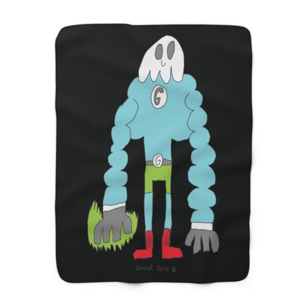 Ghost Guy Sherpa Fleece Blanket