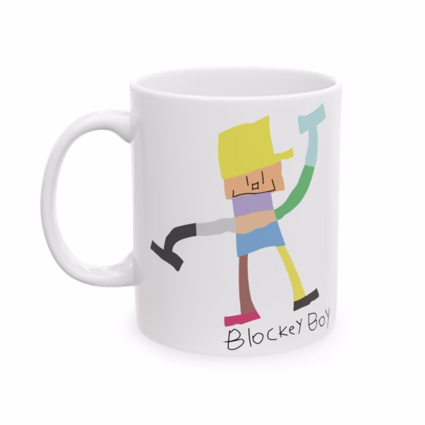 Blockey Boy Ceramic Mug
